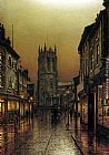 Evensong Saintpeters Church Leeds by Louis H. Grimshaw